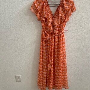 A gorgeous mixed colorful dress in size 10